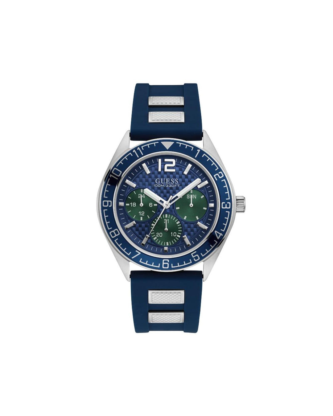Guess Men's Blue Silicone Watch - One Size