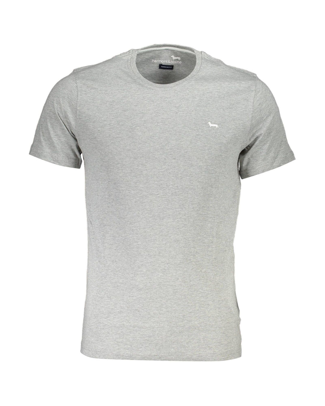 Harmont & Blaine Men's Sleek Round Neck Embroidered Tee - L
