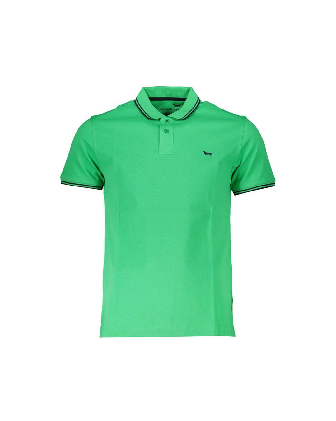 Harmont & Blaine Men's Green Cotton Polo Shirt - L