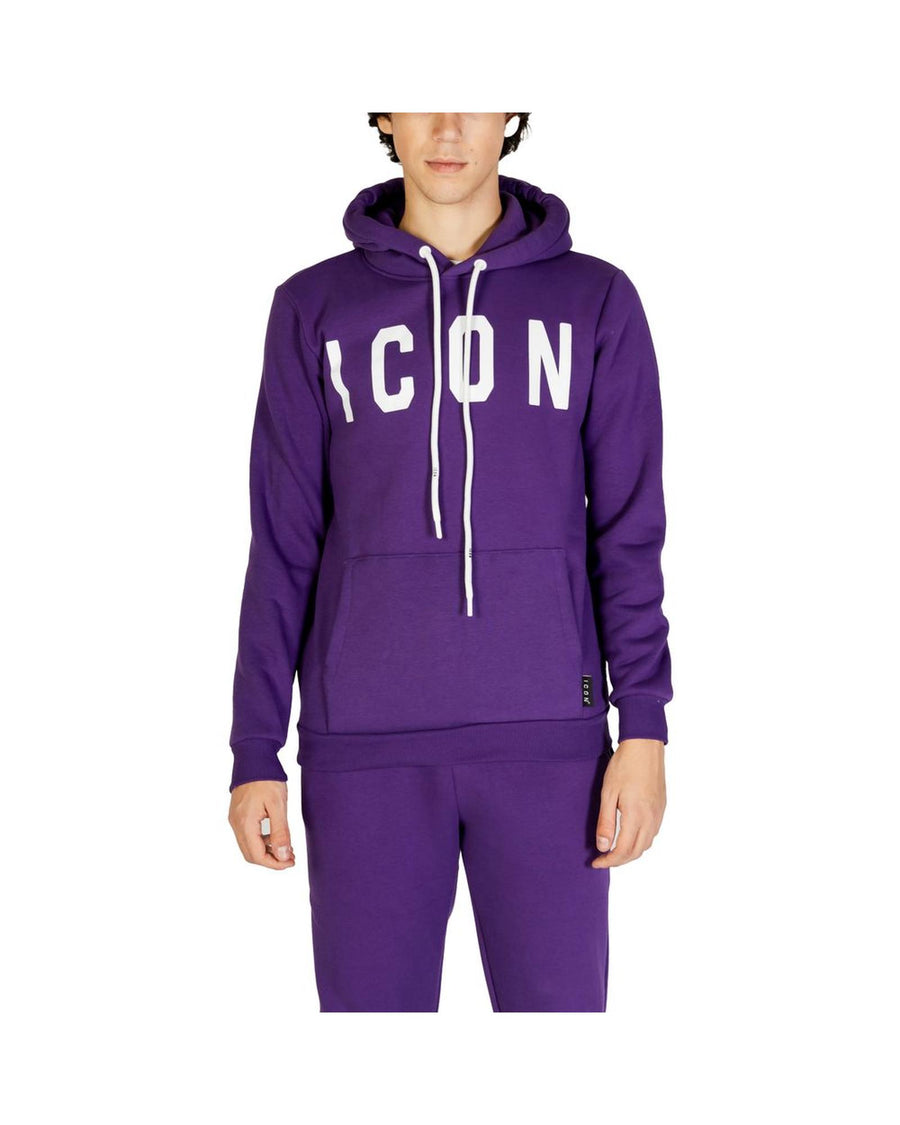 Icon Men's Purple Cotton Sweater - 42 IT