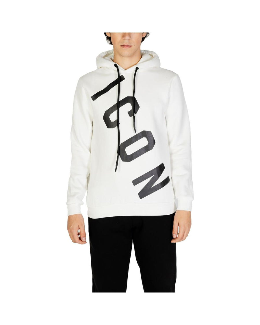 Icon Men's White Cotton Sweater - 42 IT