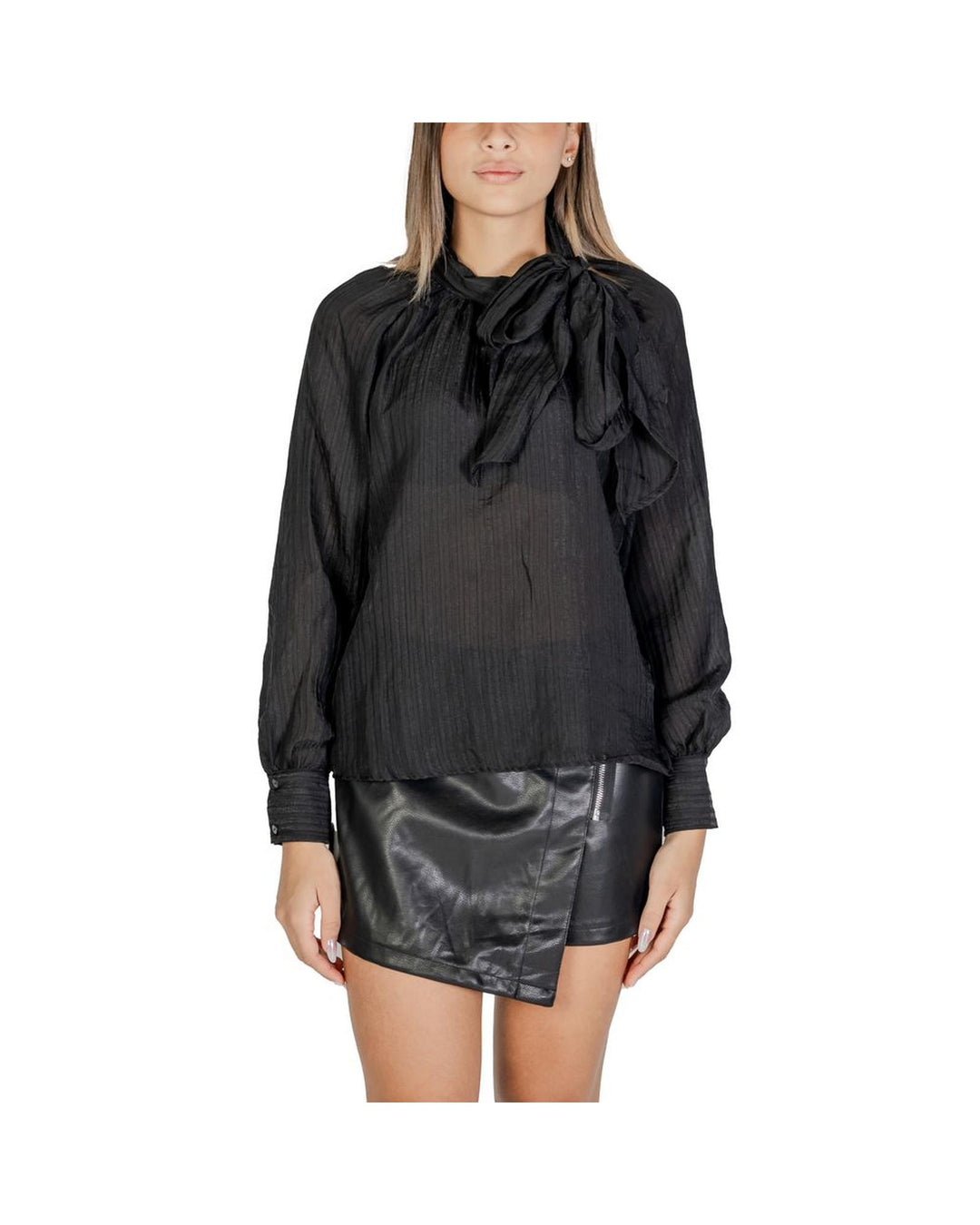 Jacqueline De Yong Women's Black Polyester Shirt - 40 IT