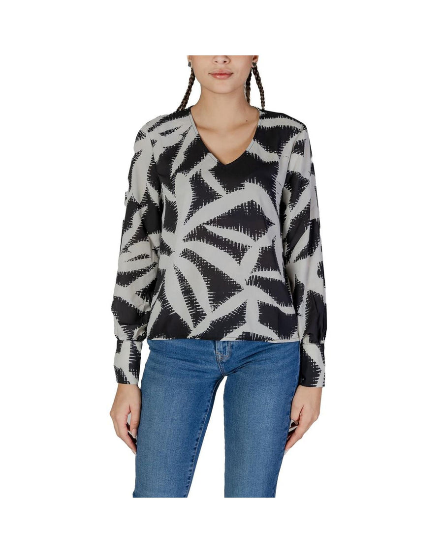 Jacqueline De Yong Women's Black Recycled Polyester Shirt - 42 IT