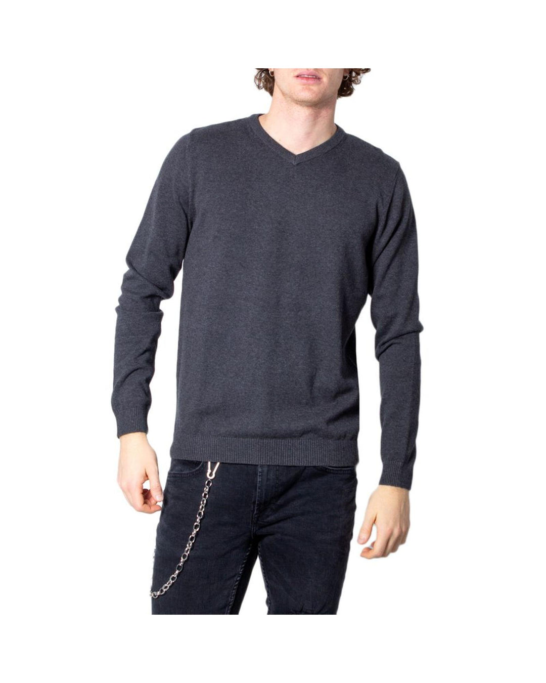 Jack Jones Men's Gray Cotton T-Shirt - 42 IT