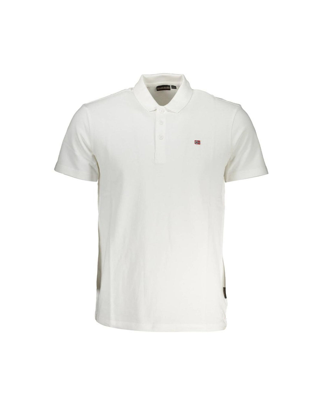 Napapijri Men's White Cotton Polo Shirt - XL