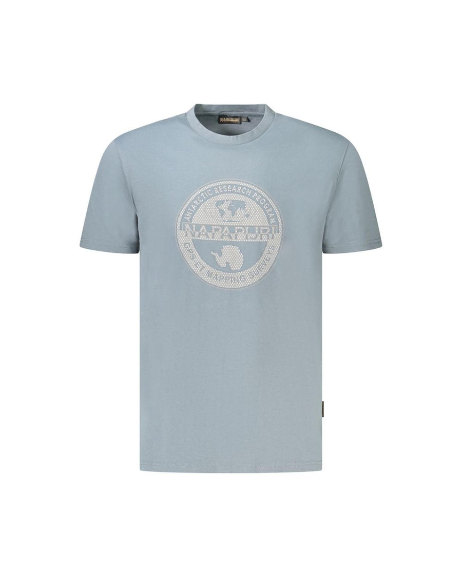 Napapijri Men's Gray Cotton  T-Shirt - L