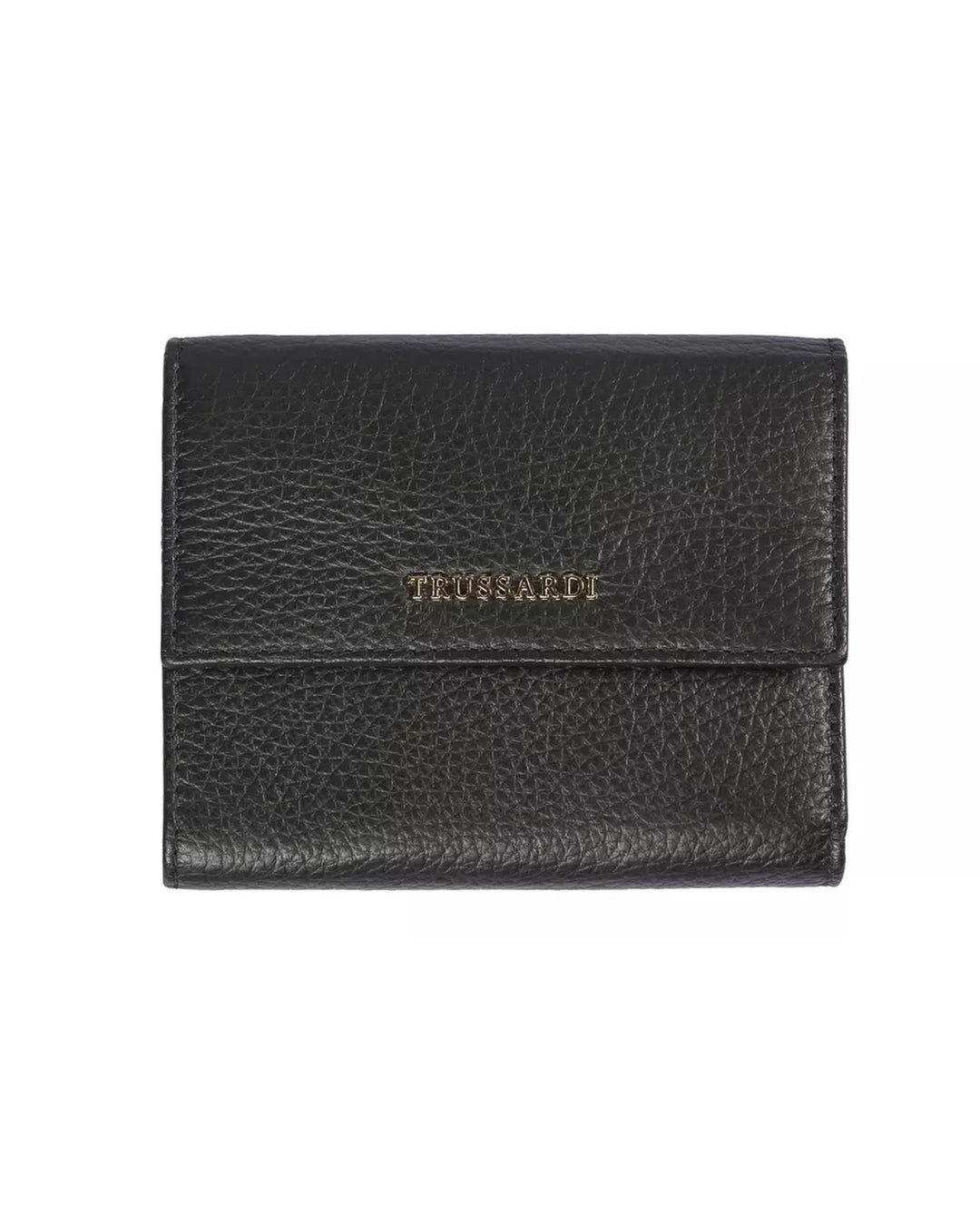Embossed Leather Womens Wallet with Press Button Closure One Size Women