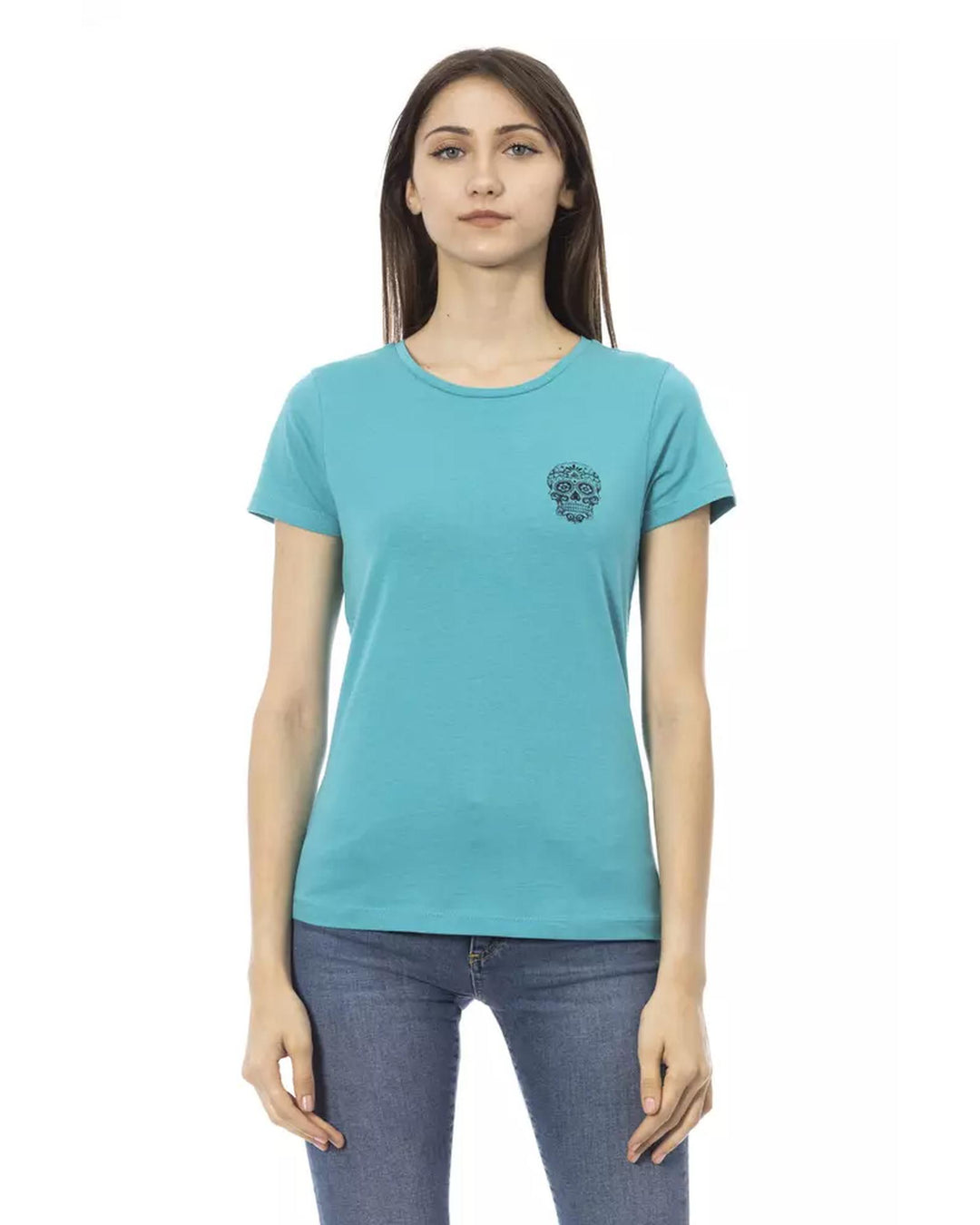 Short Sleeve T-shirt with Front Print XL Women