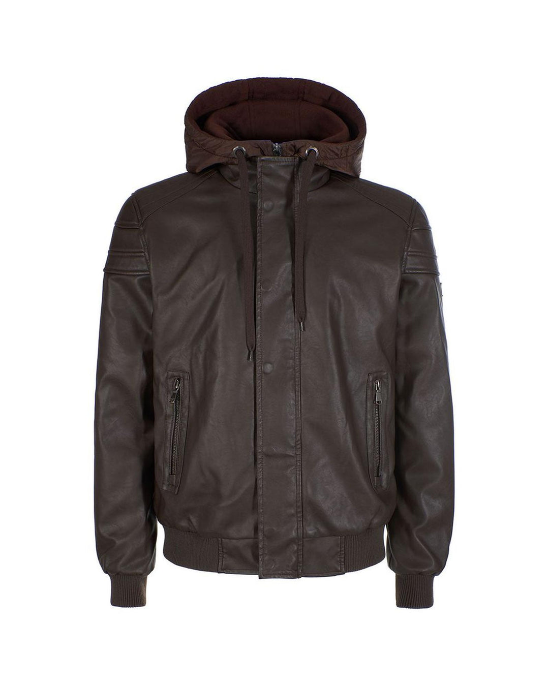 Yes Zee Men's Brown Polyethylene Jacket - L