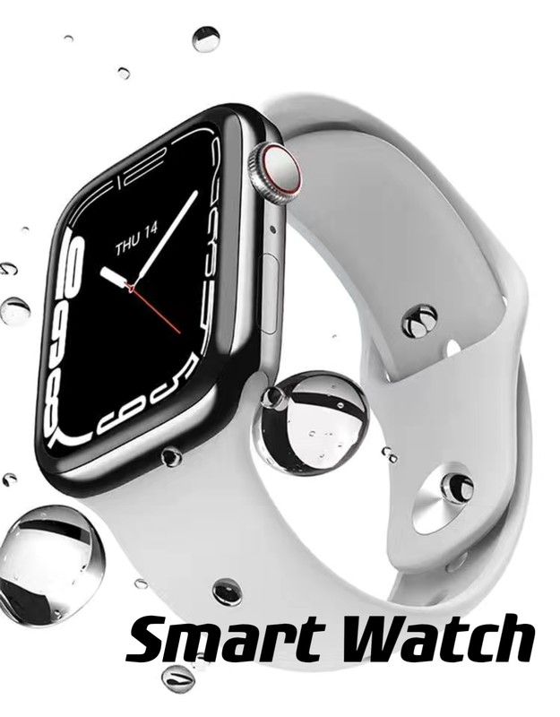 Smart Watch 44mm Bluetooth call Screen True Multidial Blood Oxygen Game Sports Mode Pro FOR IOS and Android White with 2