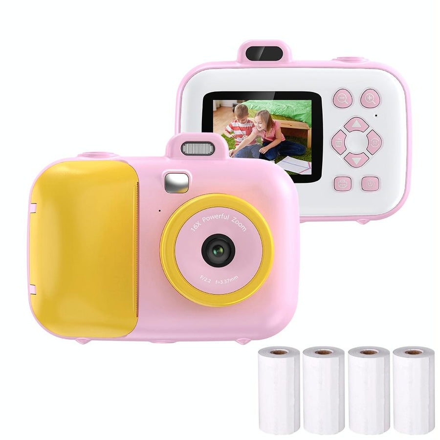 Smart Kids Thermal Camera With Printing Paper - 2.4 - Blue Focus - 503J Pink Fixed Focus