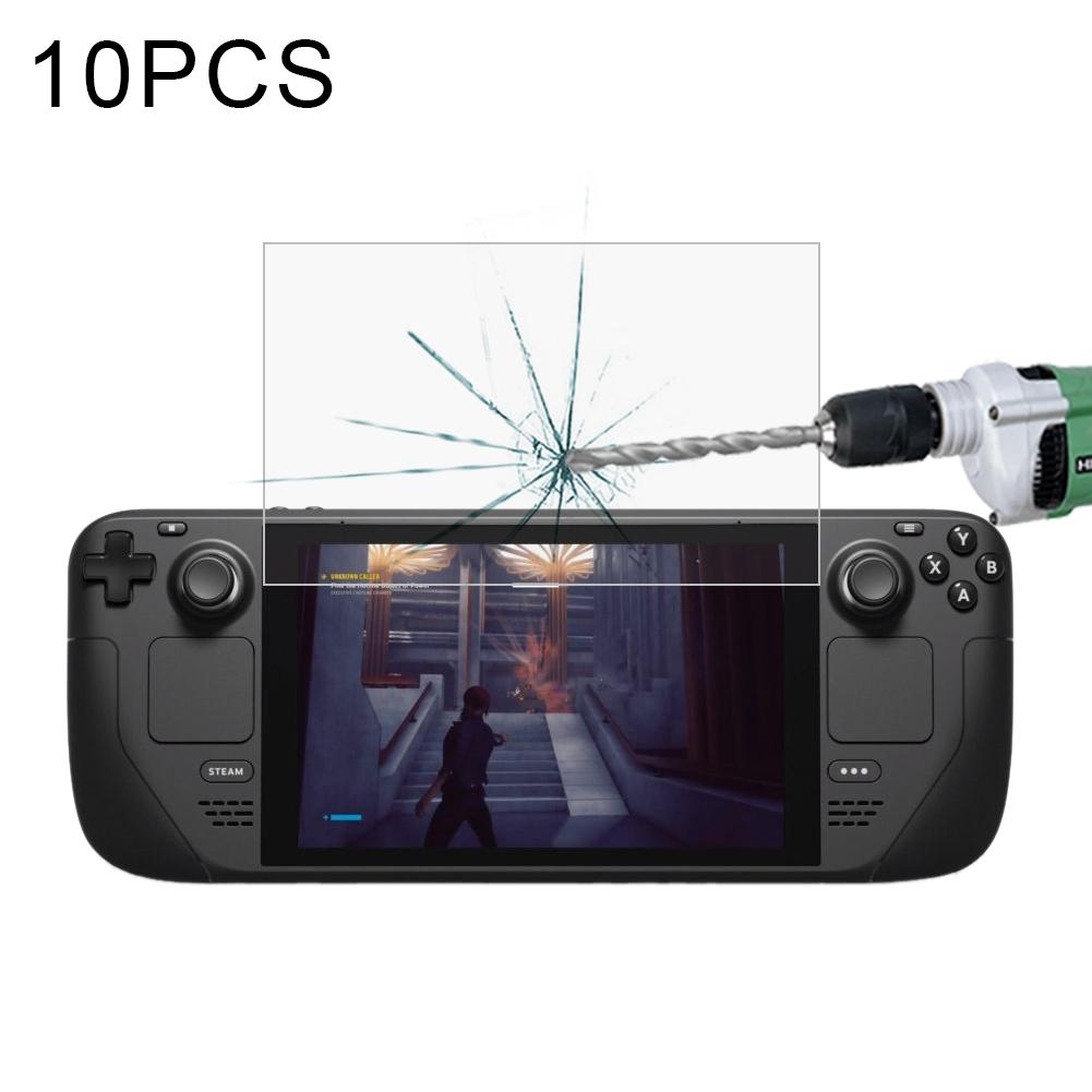 10-pack Tempered Glass Film for Steam Deck Console - 0.26mm 9h 2.5d