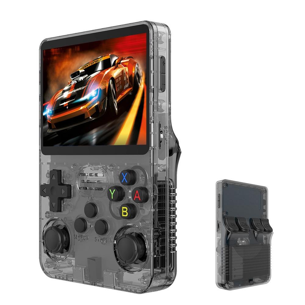 Retro Handheld Game Console With 3.5-Inch Ips Screen - Portable Video Player 128G In Gray Transparent - 64G Gray Transparent