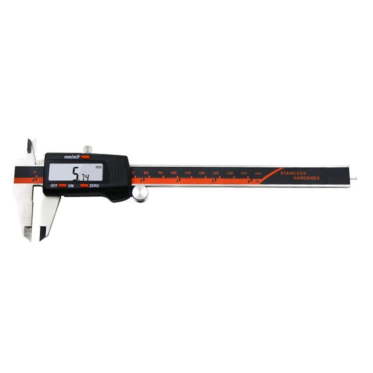 Digital Display Vernier Caliper - 0-150mm Stainless Steel Body
