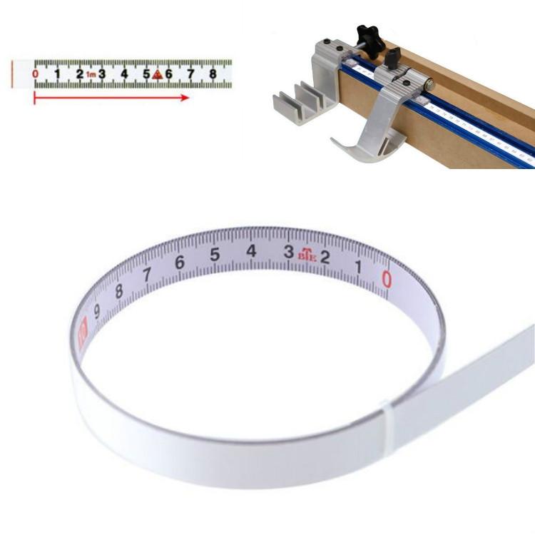 Self-adhesive Steel Ruler with 2m Tape Measure - Sticky Scale