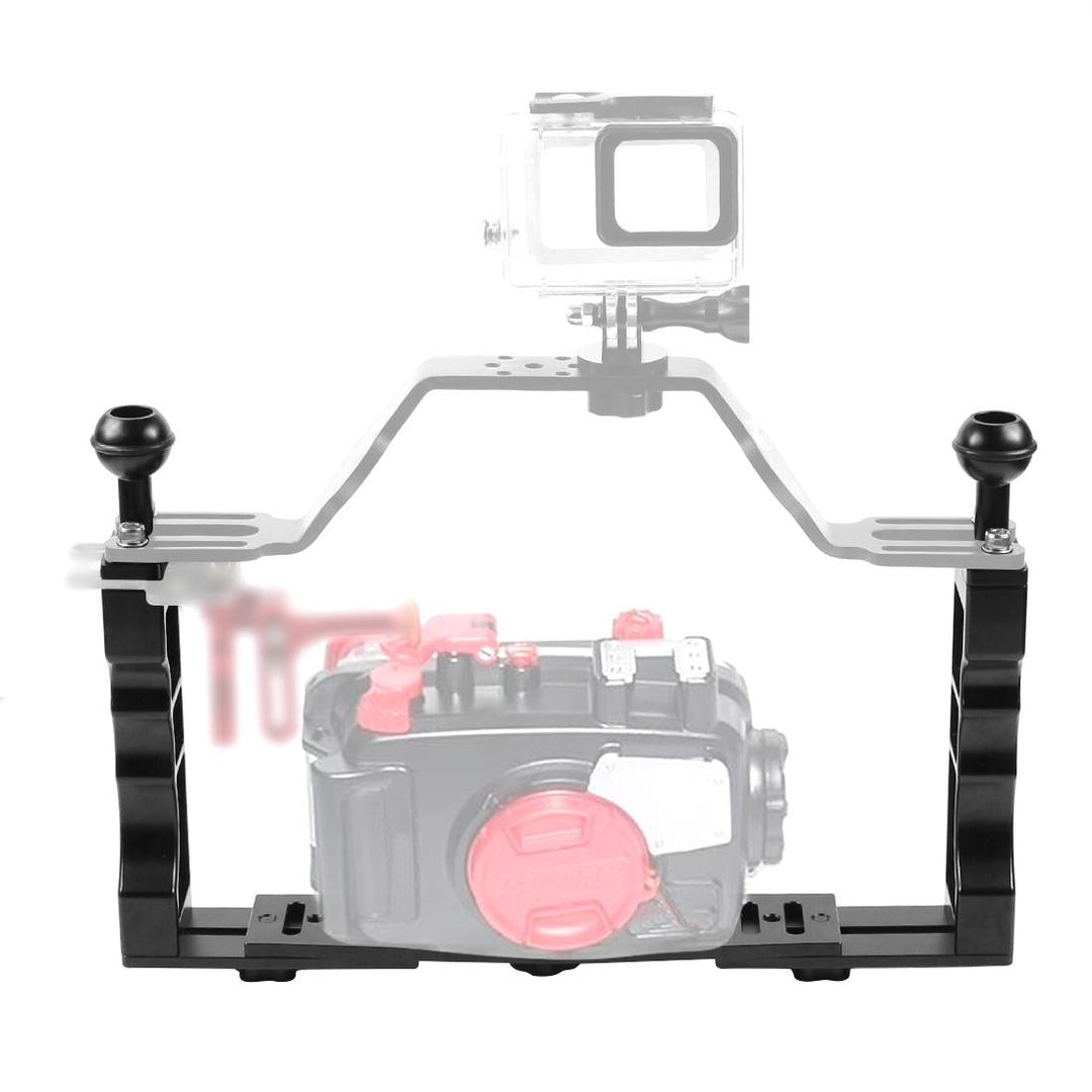 Upgraded Dual Handheld Diving Arm for Underwater Photography
