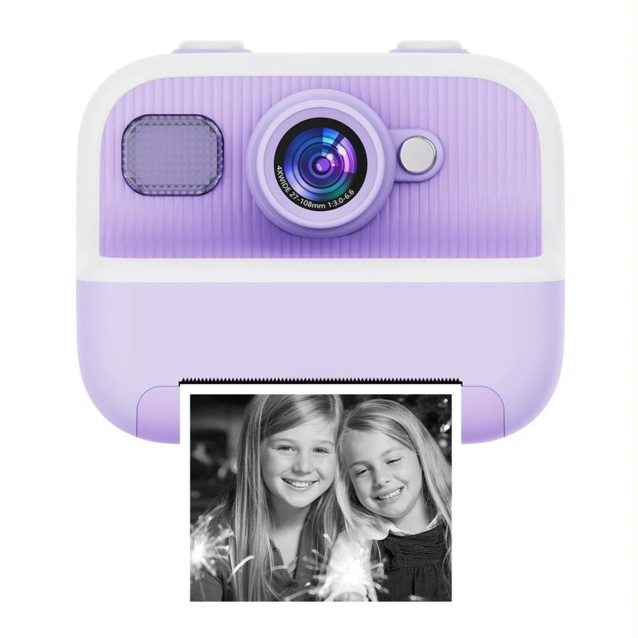 Blue Children'S Thermal Camera With Dual-Camera 1080P Hd 2400W Pixel 2.4-Inch Display - Purple