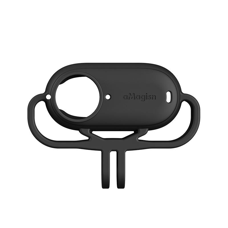Amagisn Silicone Case for Insta360 Go 3 Camera - Horizontal - Horizontal Black