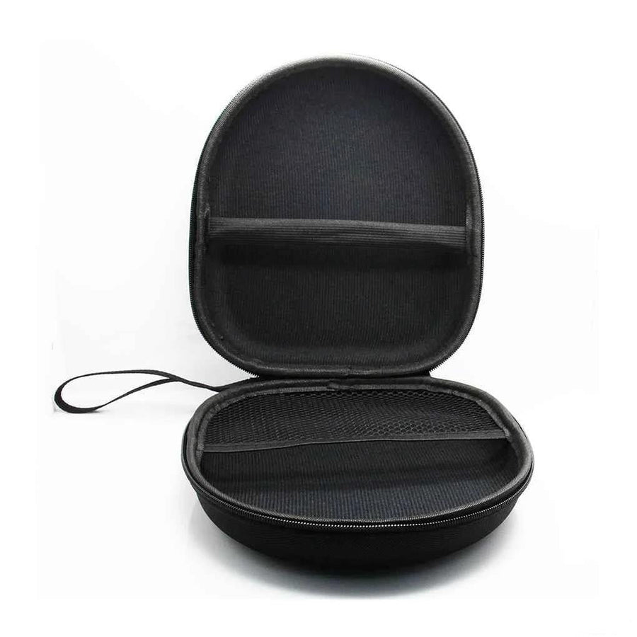 Round Zippered Headphone Storage Bag - Portable and Compact