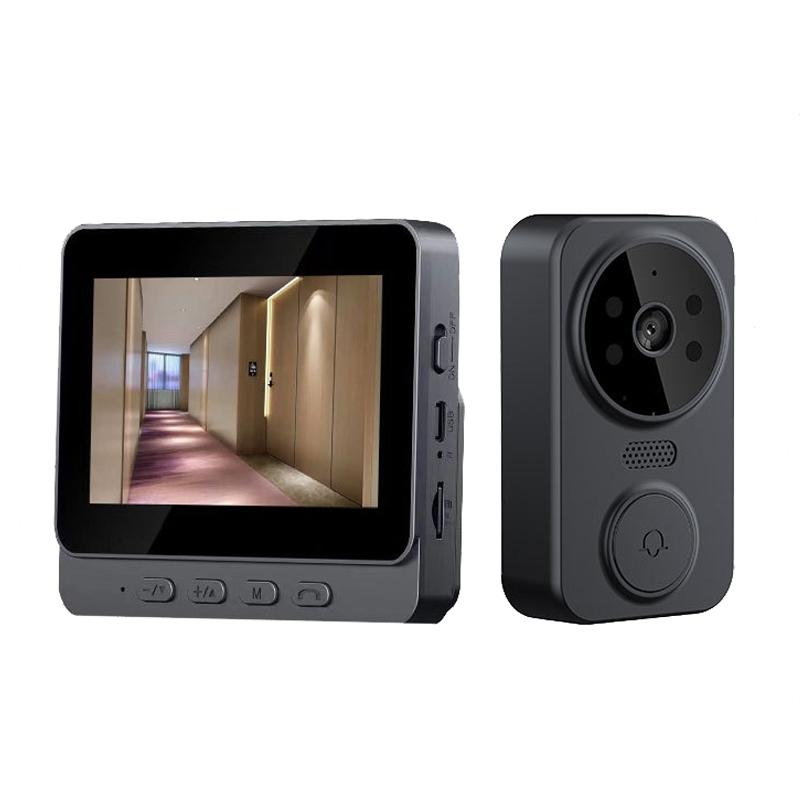 2.4G Wireless Doorbell With 4.3 Ips Screen And Night Vision Camera