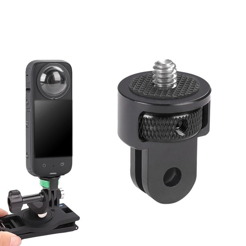 Universal 1 / 4 Inch Screw Action Camera Adapter - Adjustable - Black