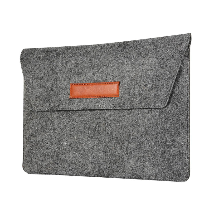12 Inch Felt Liner Computer Bag for Notebook Protection - Black