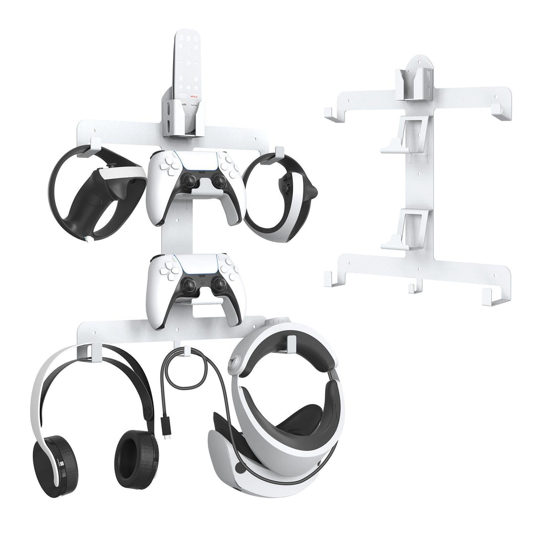 Wall Storage Bracket for Ps5 Vr2 Helmet / Headset / Handle / Remote Control - White