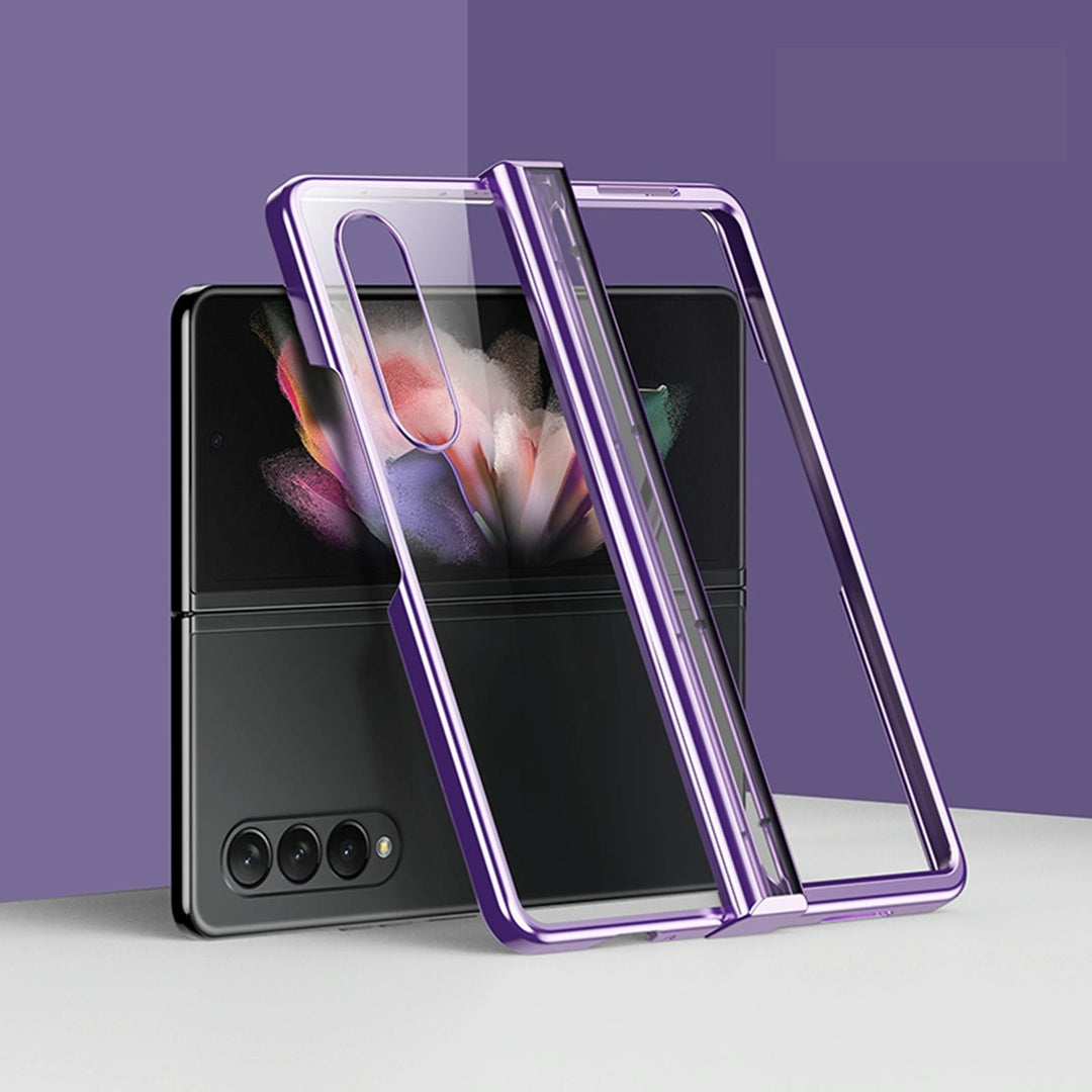 For Samsung Galaxy Z Fold4 5G Shockproof Pc Case - Full Coverage - Purple