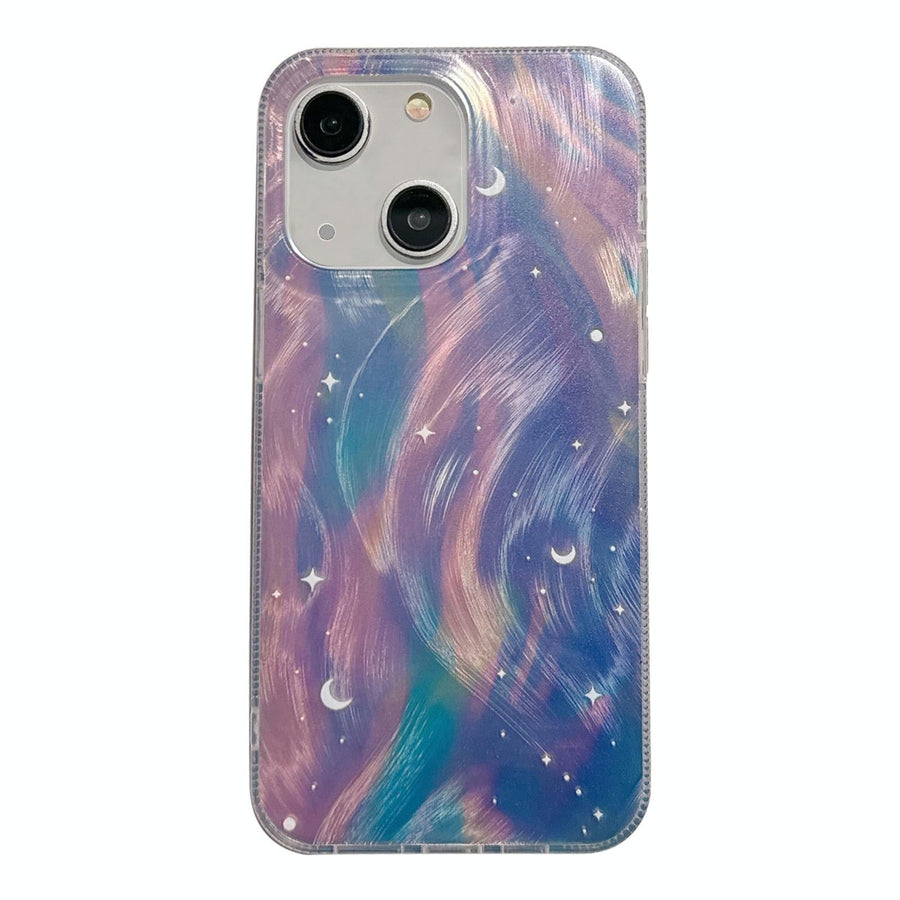 Blue Dream Starry Gradient Dual Layer Iphone 15 Acrylic Tpu Case