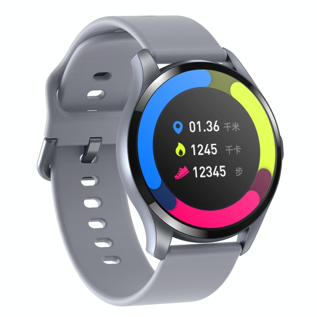 1.28 Inch Tft Colour Screen Ip67 Waterproof Smart Watch Support Body Temperature Monitoring / Sleep Monitoring / Heart Rate Monitoring - Grey