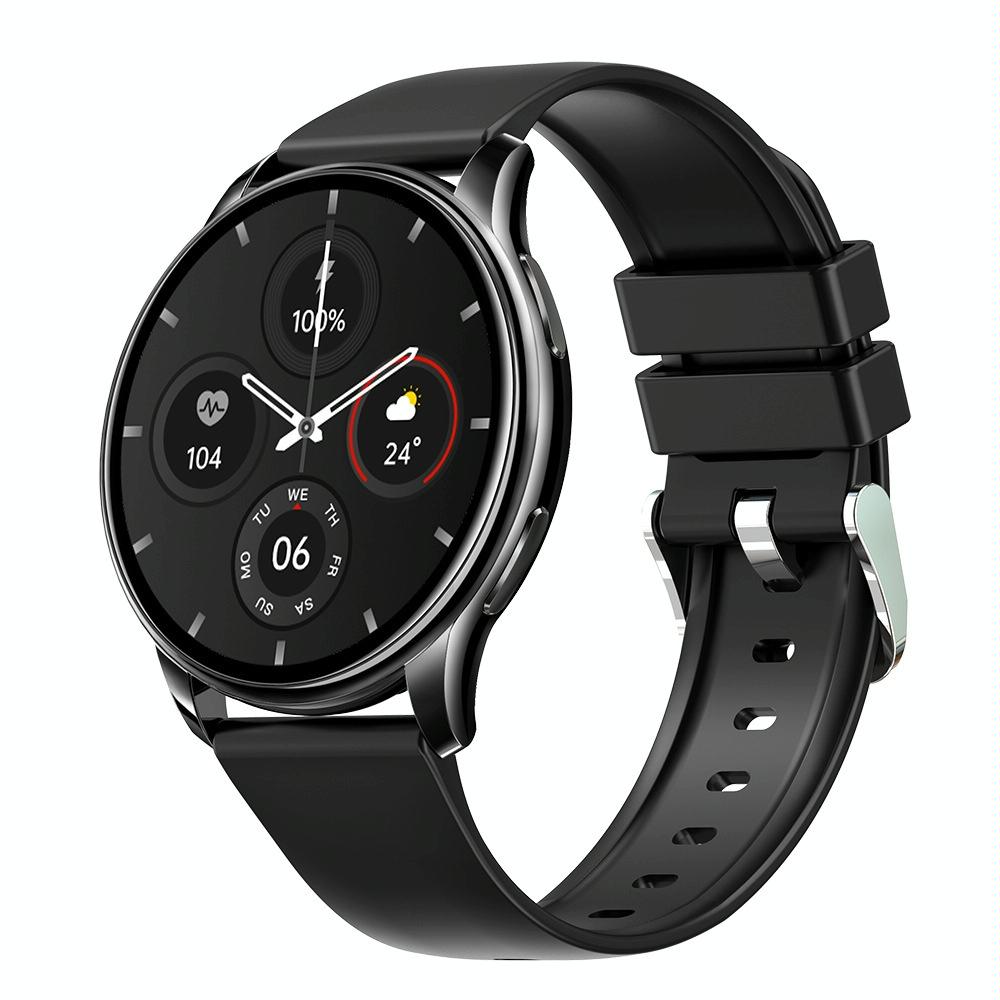 1.32 Inch Health Monitoring Smart Watch With Password Lock - Black