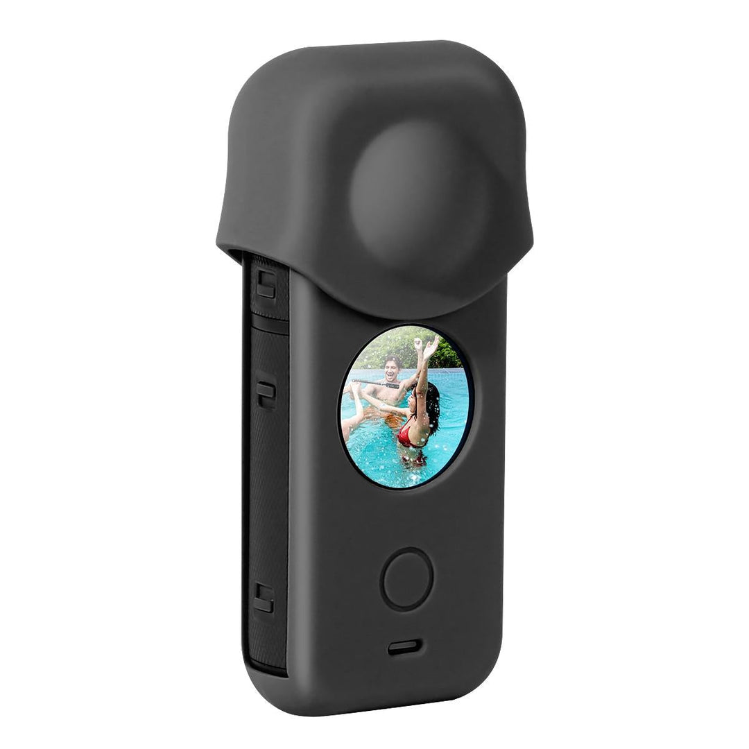 Full Body Dust Proof Silicone Protective Case for Insta360 one X2 - Black