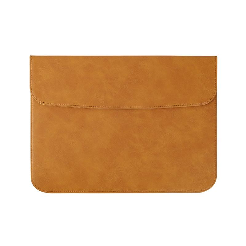15.4 / 16 Inch Slim Tablet Case with Magnetic Suction for Laptops - Yellow Brown