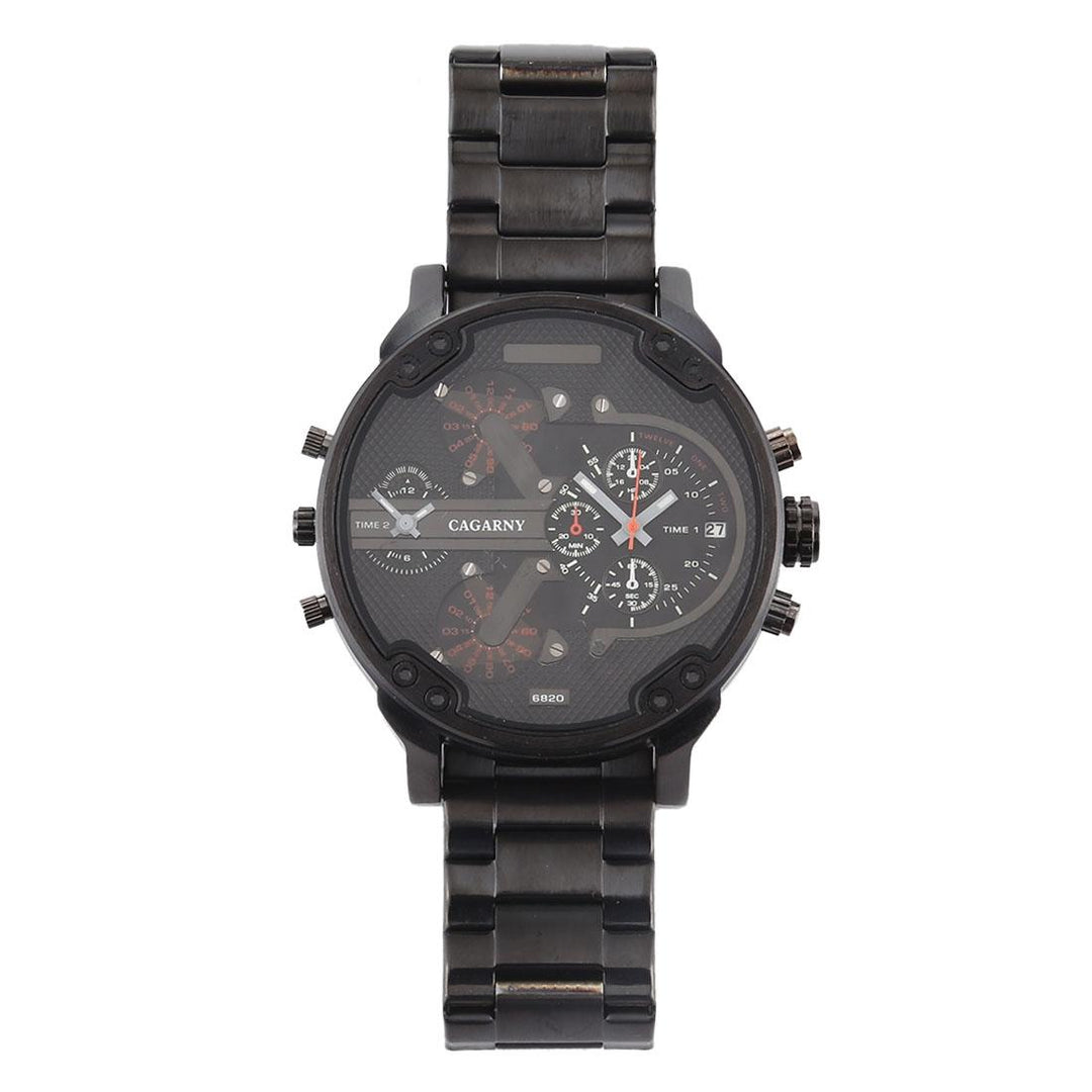 Large Dial Dual Time Zone Business Watch - Fashionable Quartz - Wa0024B