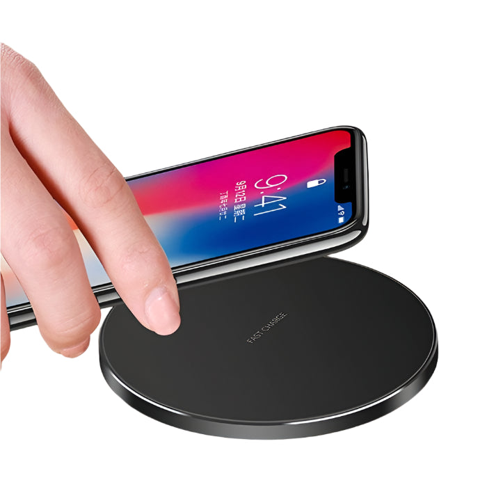 Ultra Thin Wireless Fast Charging Pad - Black