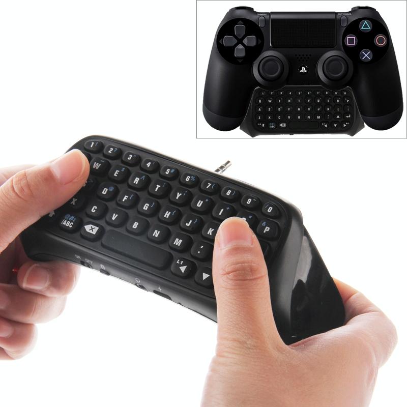 Bluetooth Keyboard for Ps4 Controller - Black