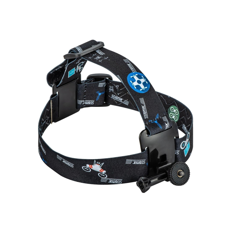 Universal Action Camera Head Strap Mount - Black