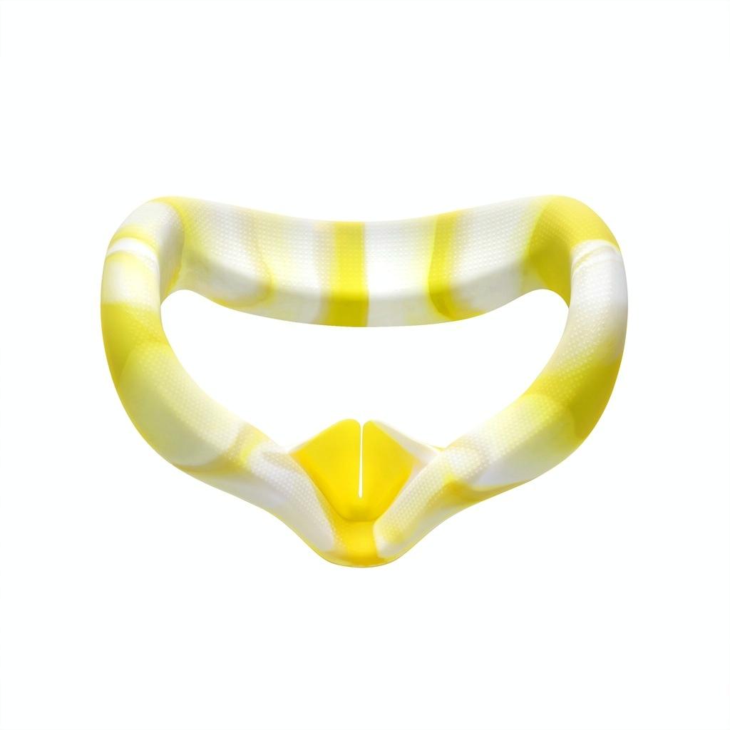 Silicone Vr Eye Cover for Oculus Quest 2 - Anti-sweat - White Yellow