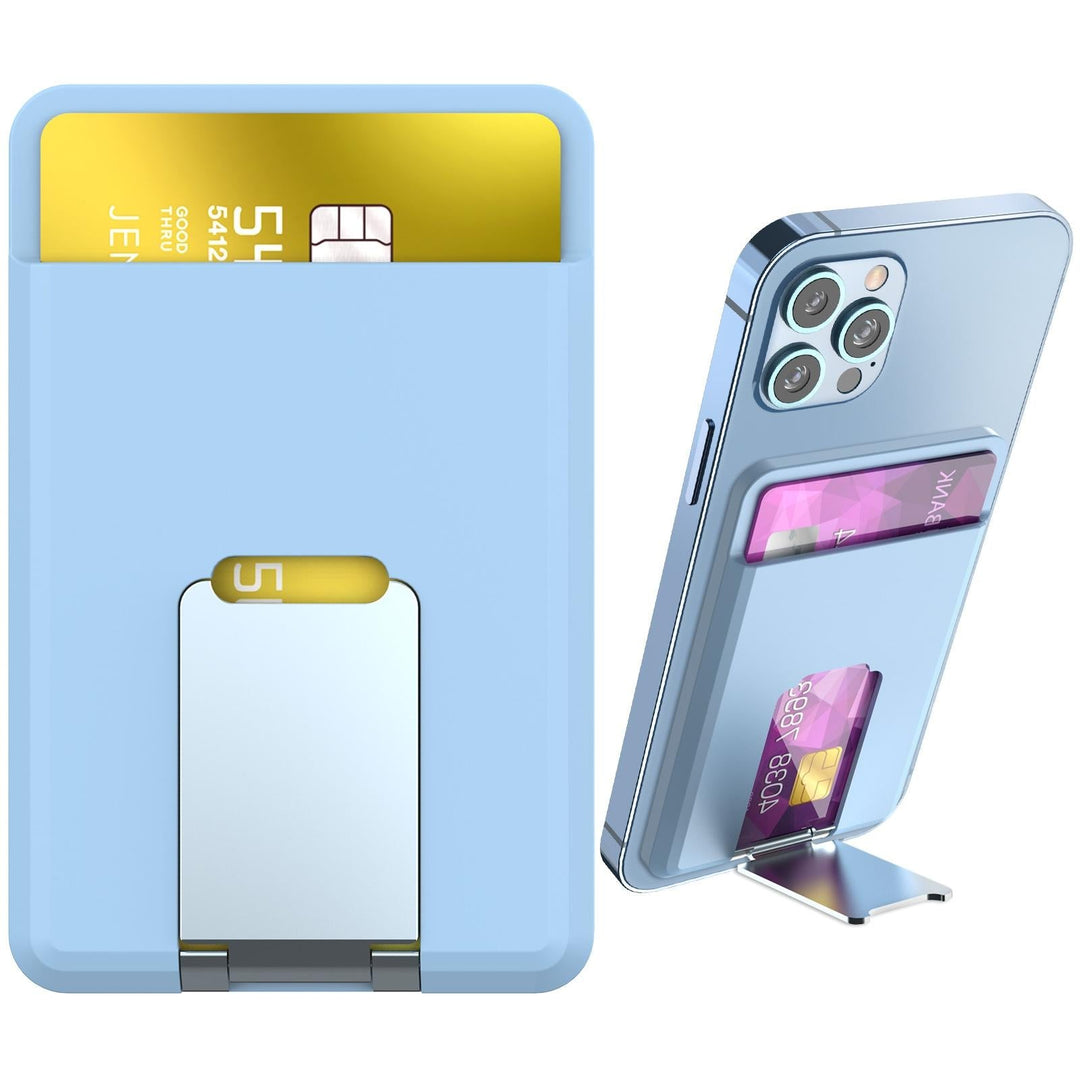 Universal Mobile Phone Card Holder Organizer Bag - Light Blue