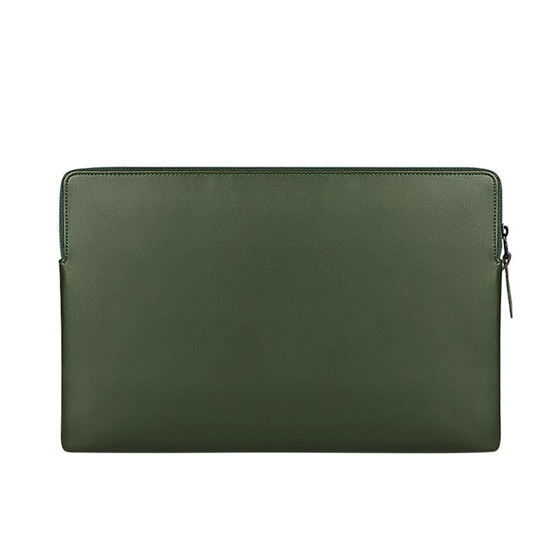 14.1-15.4 Inch Thin and Light Laptop Liner Bag with Pu Material - Armygreen