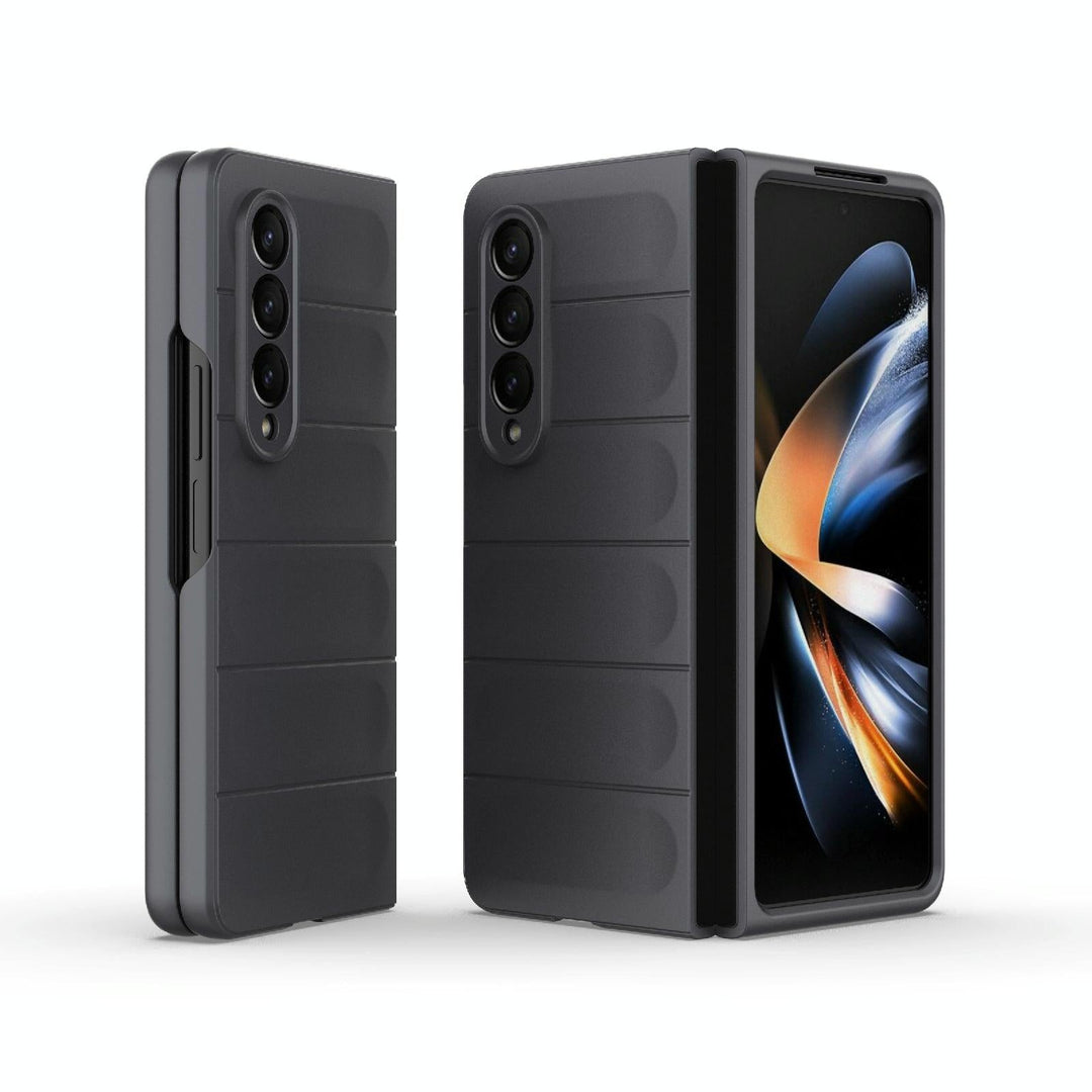 For Samsung Galaxy Z Fold4 5G Foldable Shockproof Phone Case with Magic Shield - Slim Design - Grey
