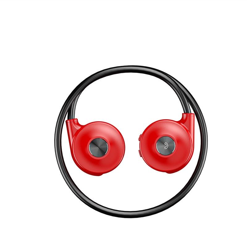 Bone Conduction Bluetooth Earphones with Stereo Vibration Speaker - Green
