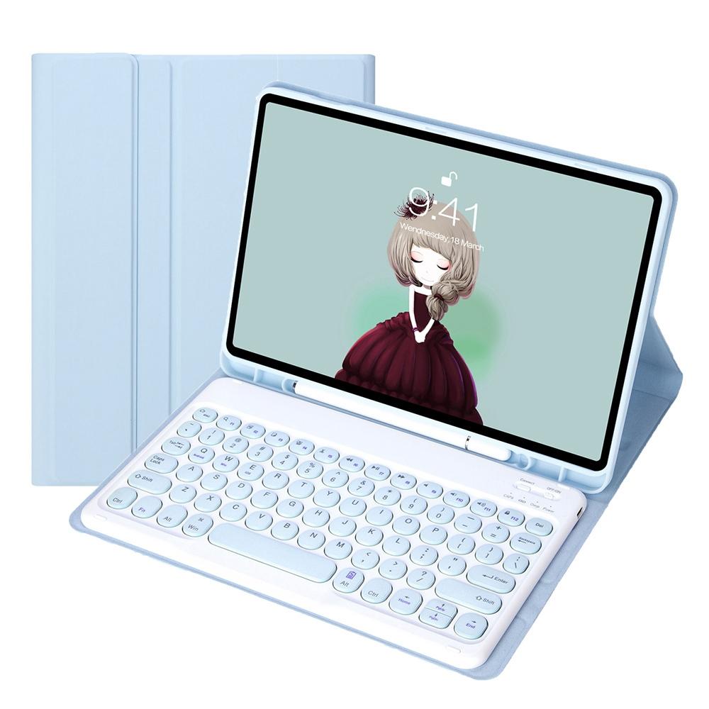 Detachable Bluetooth Keyboard Leather Case For Ipad Air 4 / 5 - Candy Colour Skin Texture - 10.9 Inch - For Ipad Air 4 10.9 2020 / Air 5 10.9 2022