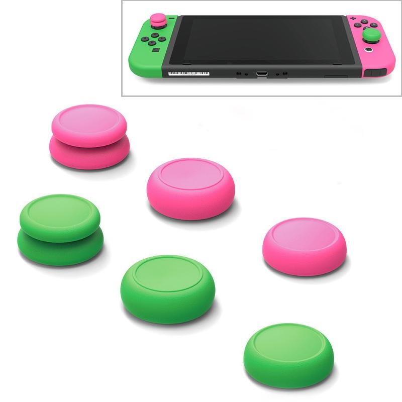 Joycon Rocker Cap Set for Switch Gamepad - Pink Green