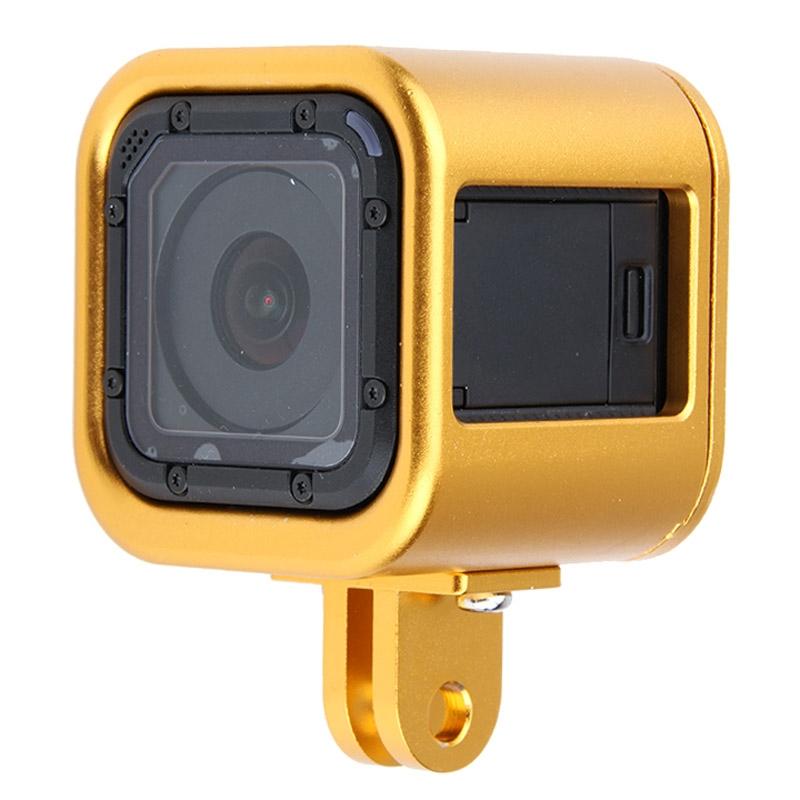 Aluminum Protective Cage for Gopro Session Cameras - Gold