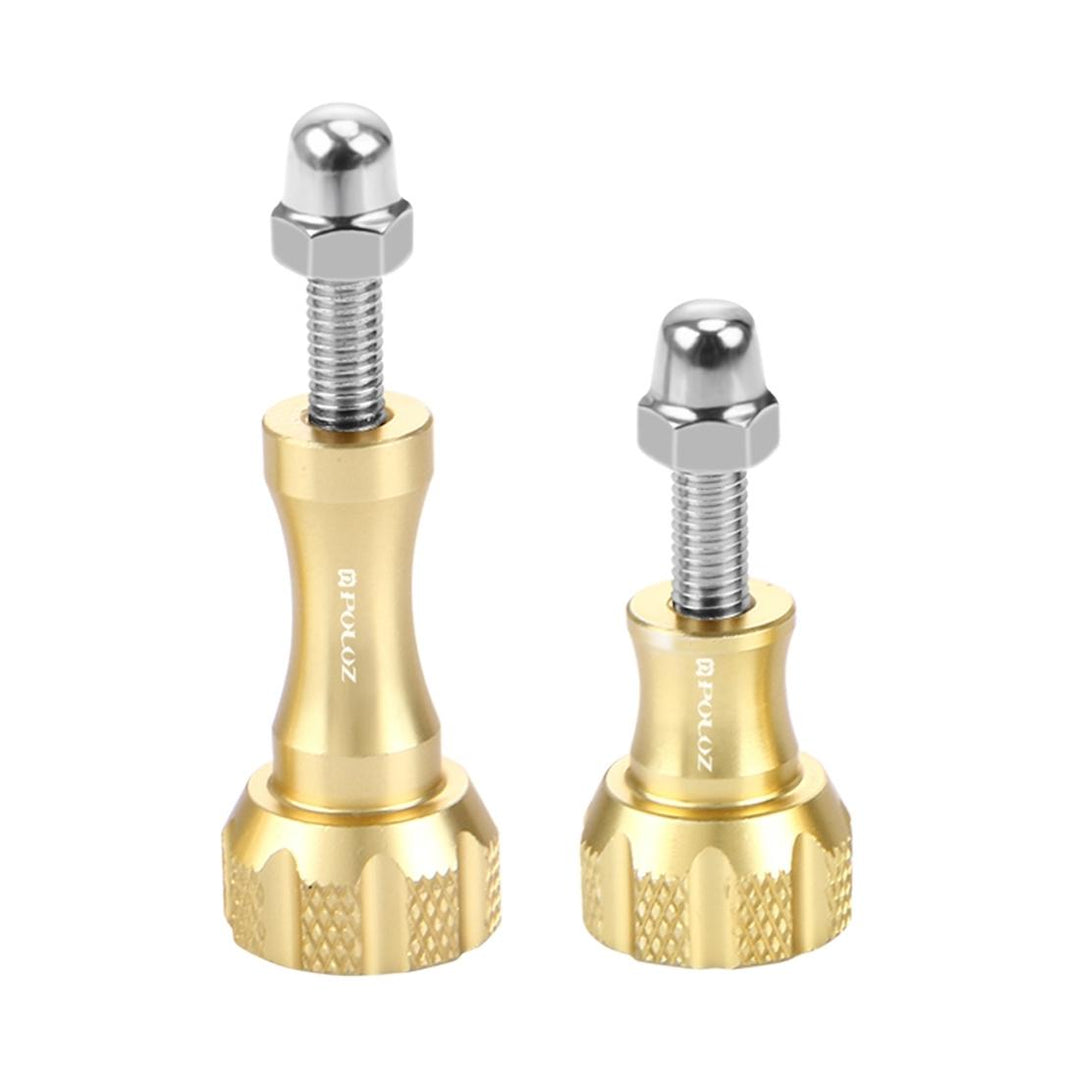 Aluminum Thumb Knob Set for Gopro Insta360 Dji Action Cameras - Gold