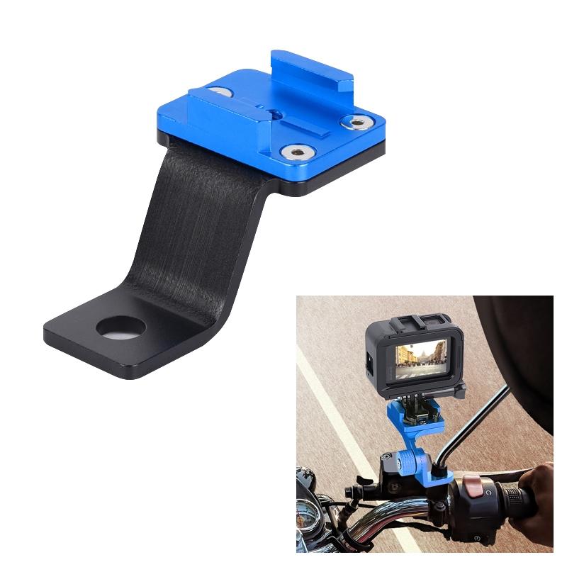 Universal Alloy Handlebar Phone Mount for Sport Cameras - Blue