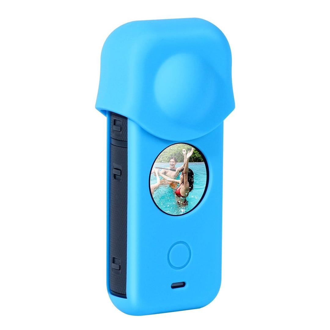Full Body Dust Proof Silicone Protective Case for Insta360 one X2 - Blue