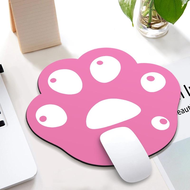 3 Piece Cute Cartoon Cat Claw Mouse Pad Set 280 X 250 X 3Mm - Deep Pink White