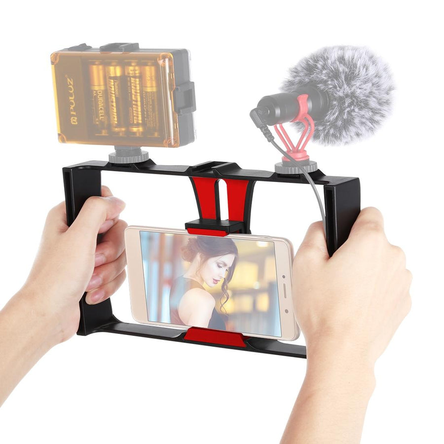 Smartphone Video Rig For Vlogging And Filmmaking - Red
